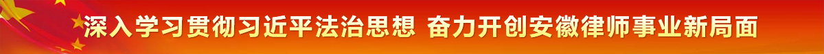 深入学习贯彻习近平法治思想  奋力开创安徽律师事业新局面